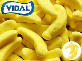 Vidal Gummi Sugar Coated Bananas 1lb 